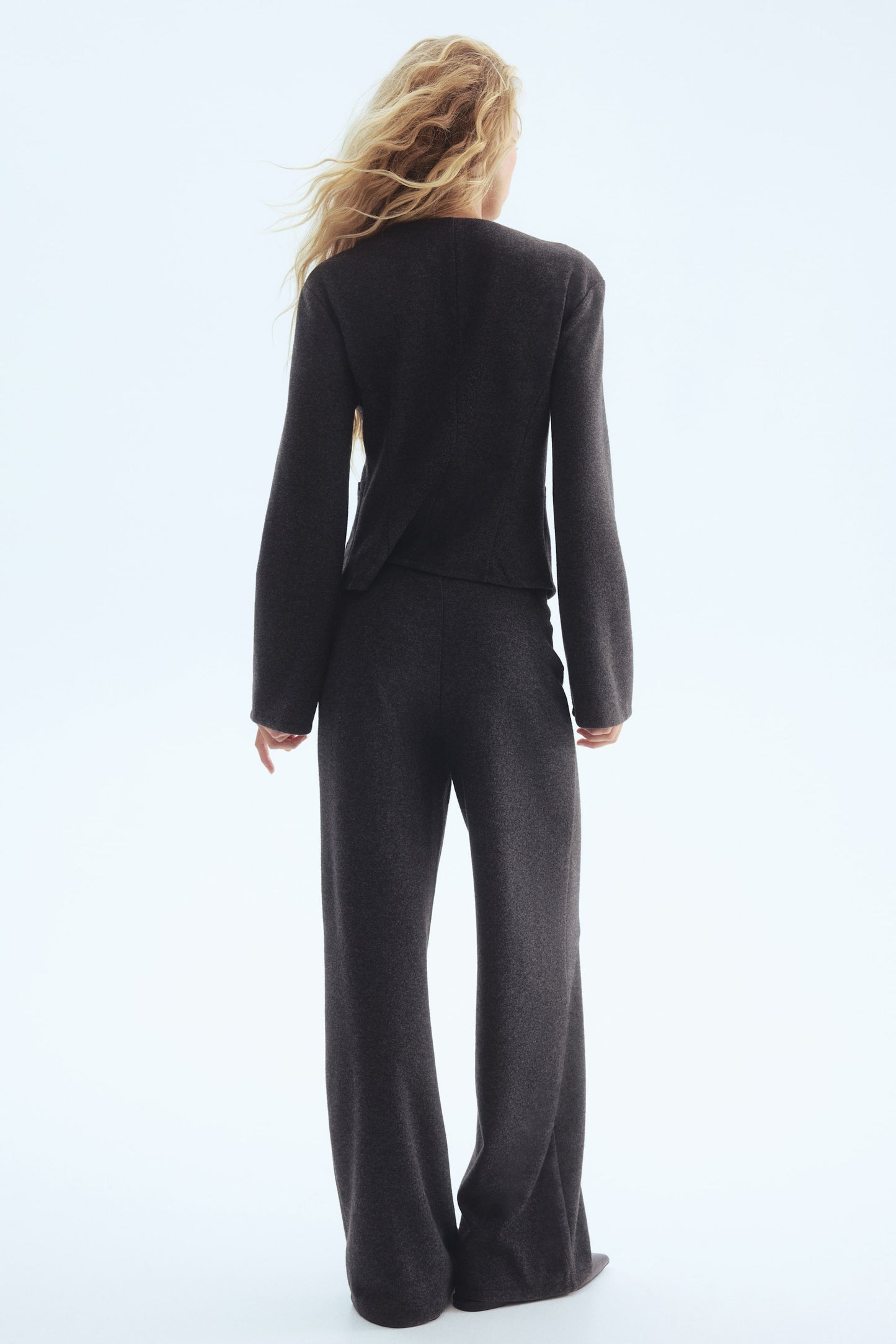 Fine-knit trousers