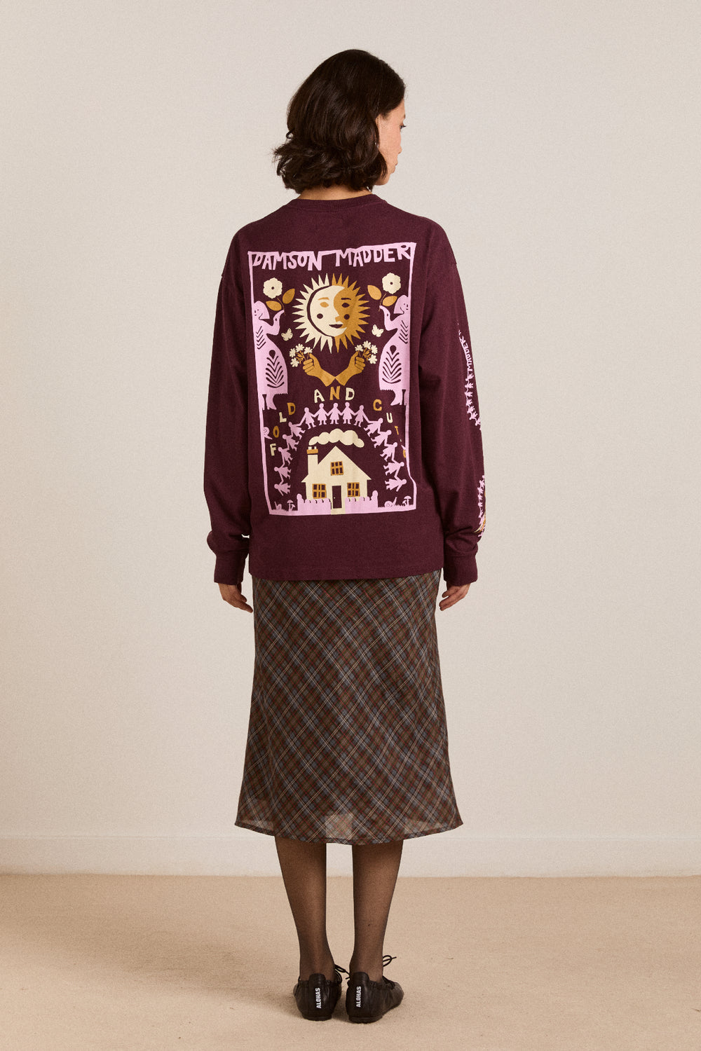 Octavia Skirt Sheer Multi Check