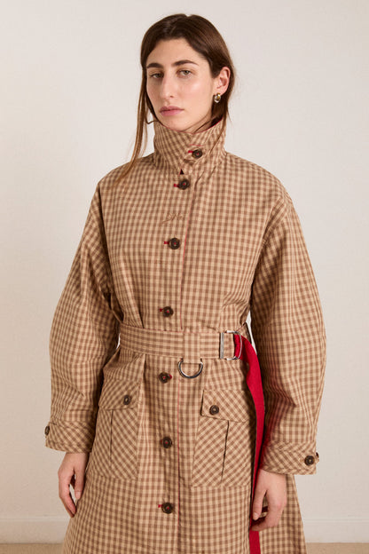 Anja reversible shower-proof trench