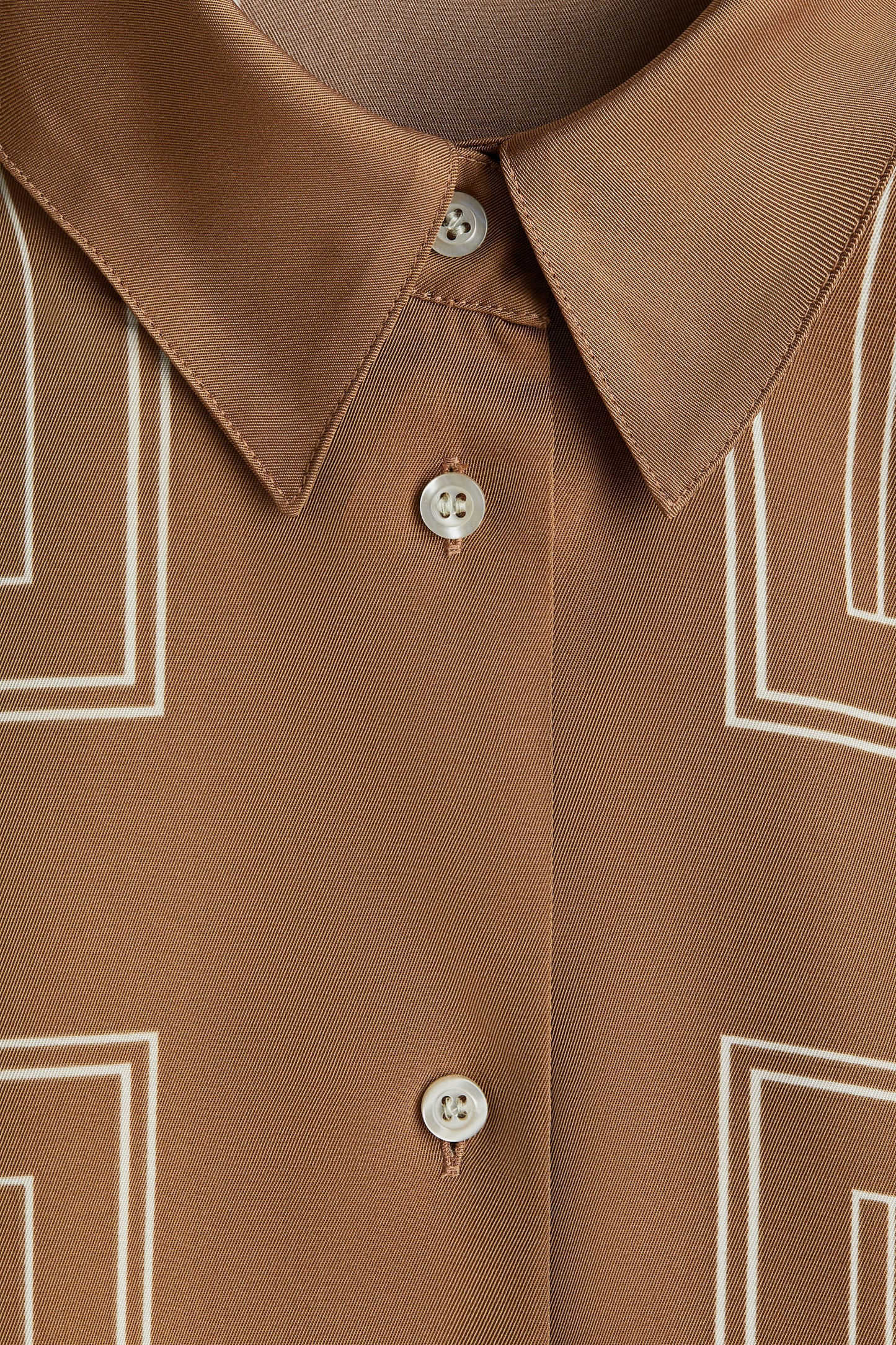 Oversized twill shirt