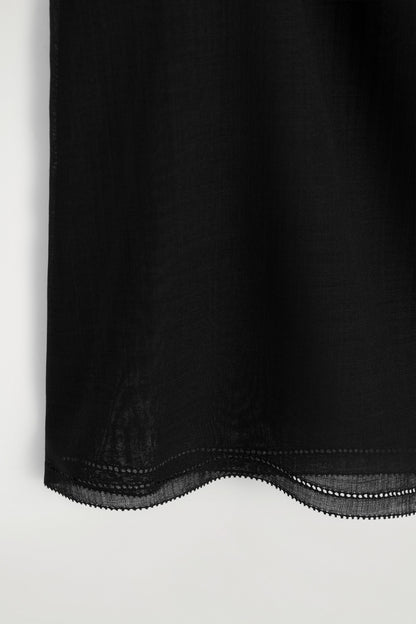 Semi-Sheer Layered Wool Top