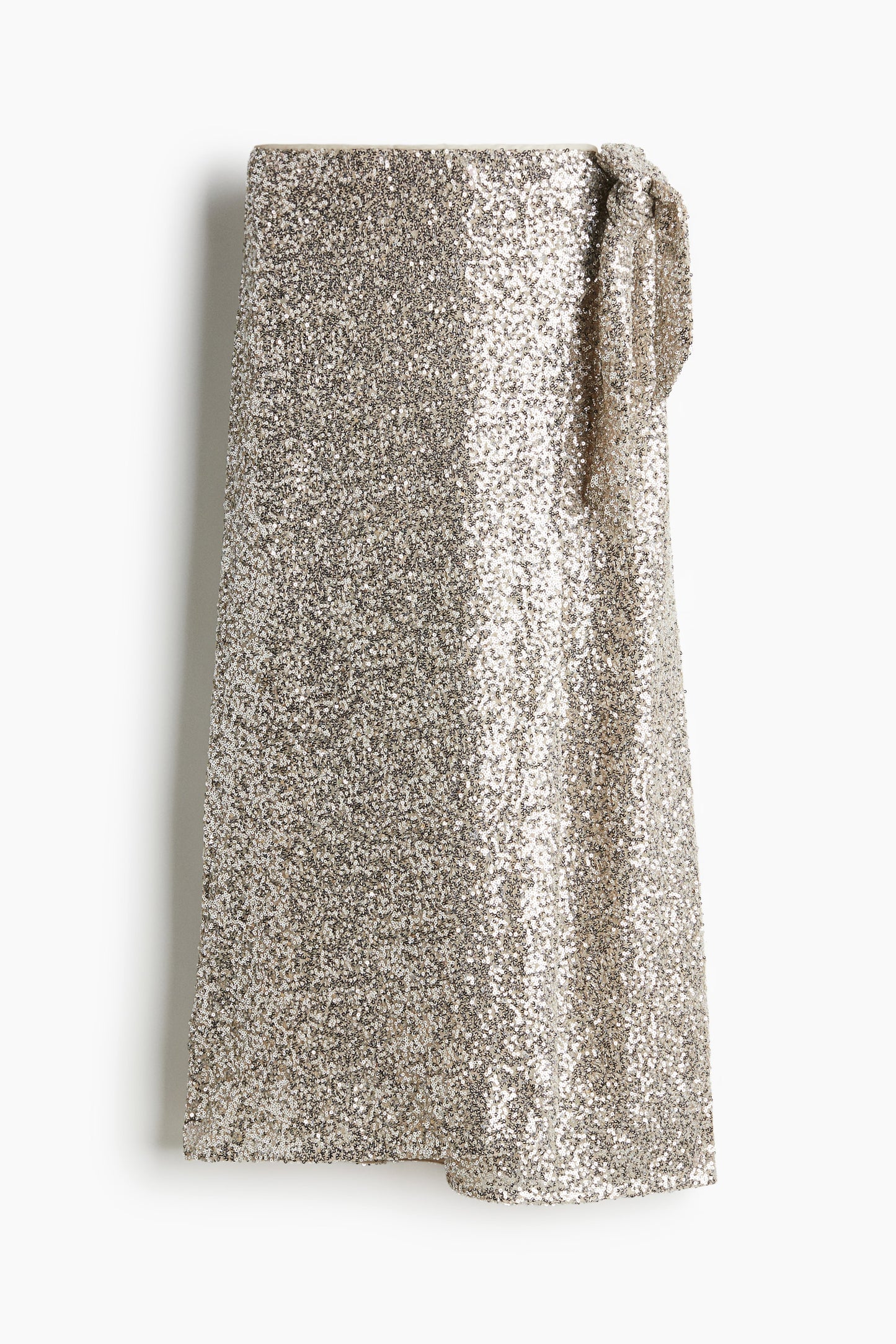 Sequined wrap skirt