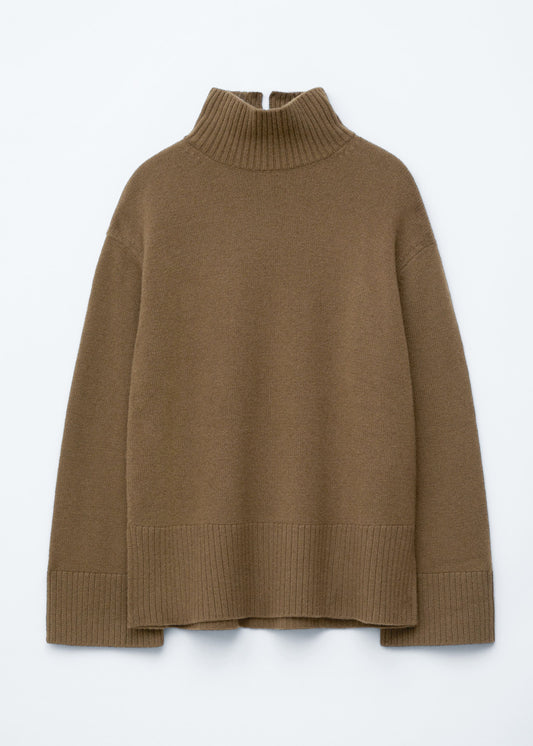 Oversized Turtleneck Wool Jumper