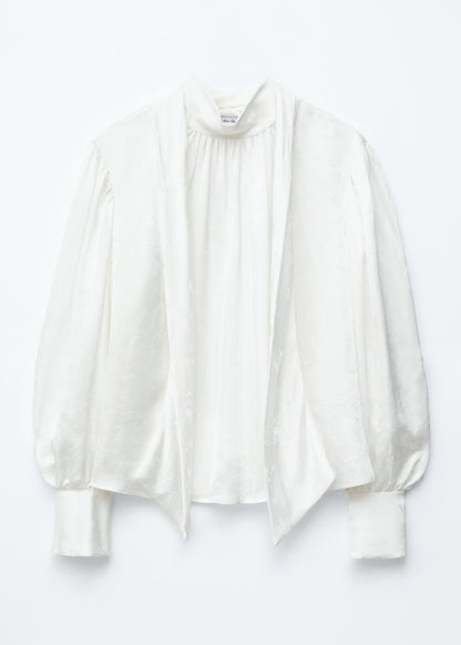 Bow-Collar Blouse