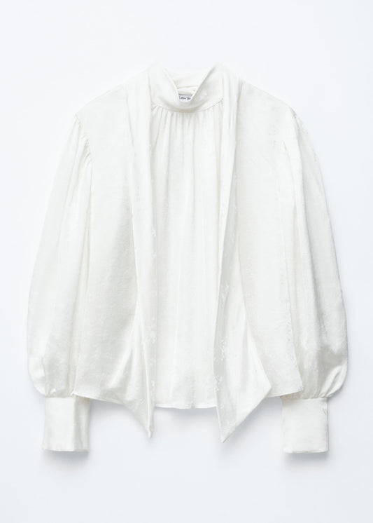 Bow-Collar Blouse
