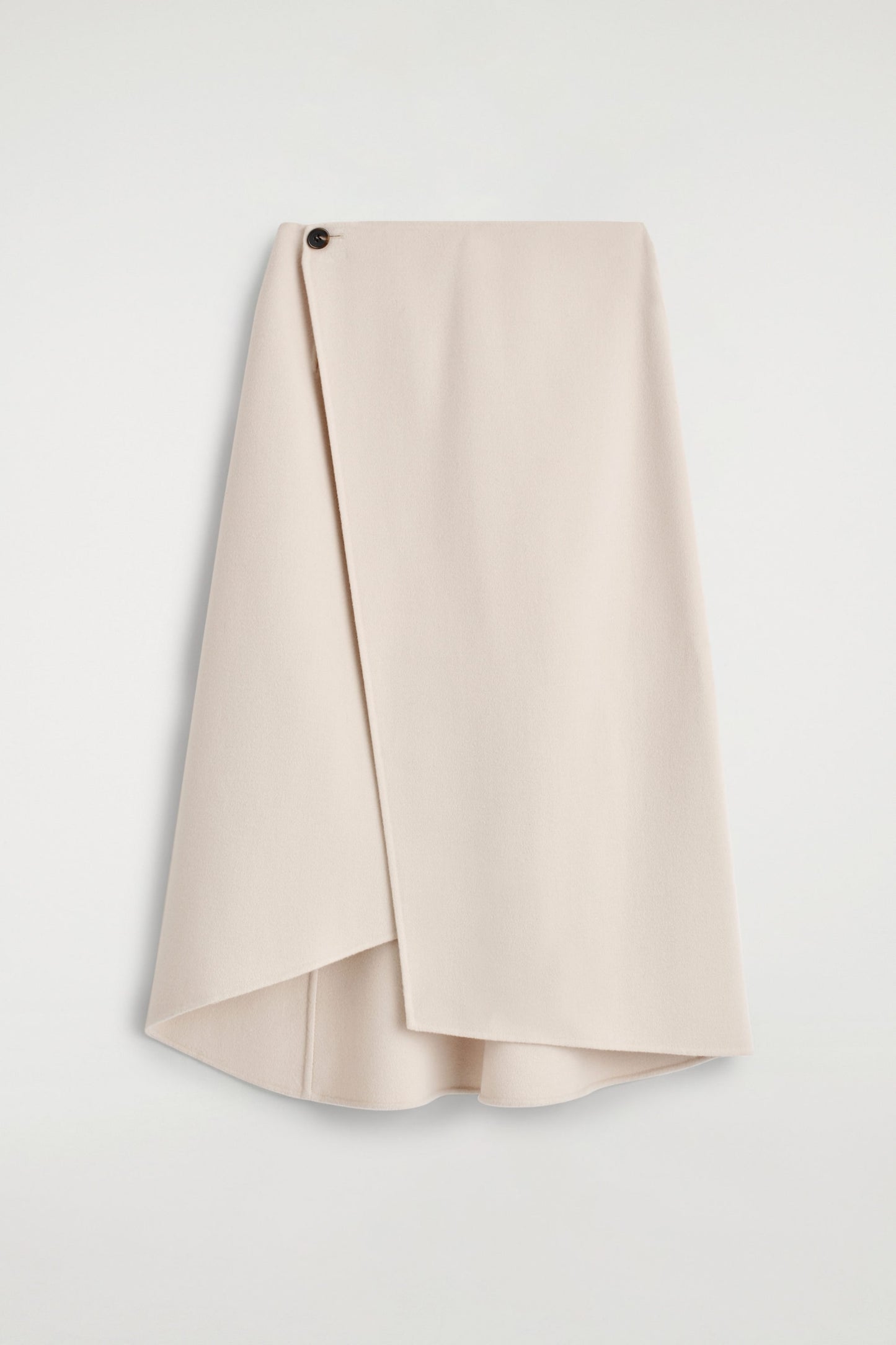 Double-Faced Wool Wrap Skirt