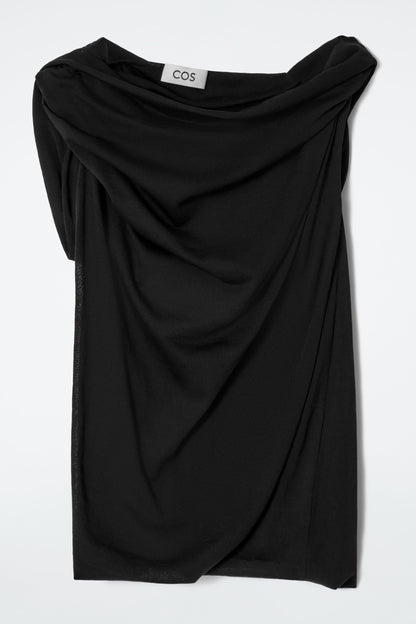 Draped knitted top