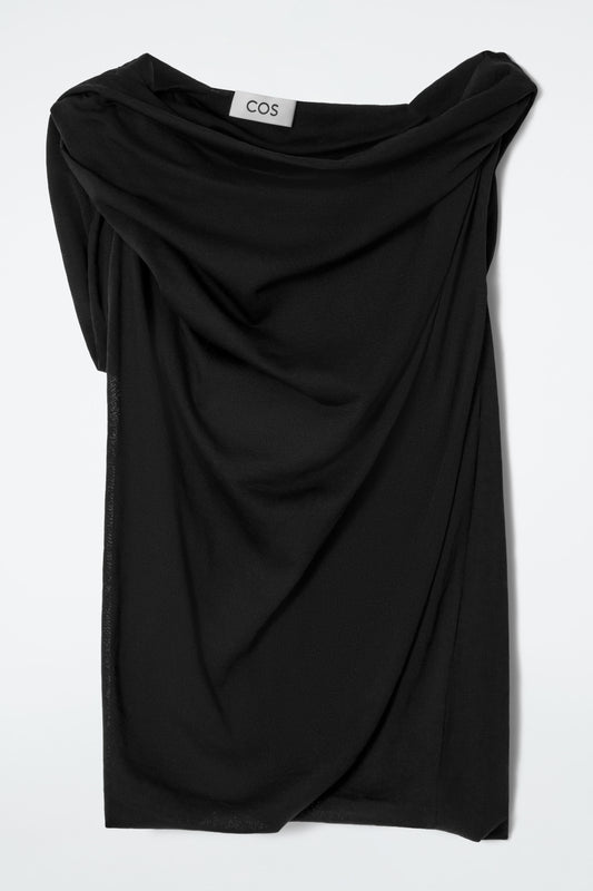 Draped knitted top