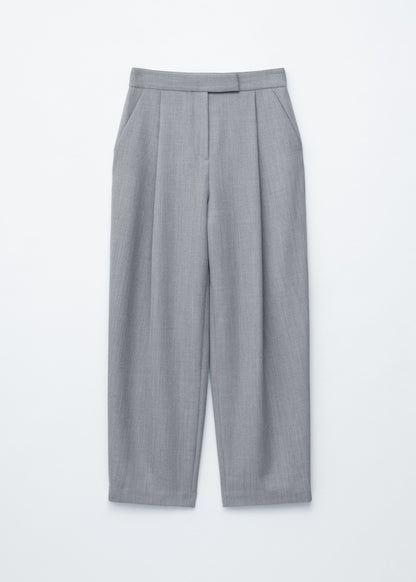 Wool-Blend Tailored Trousers