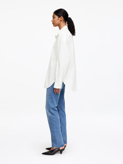 Relaxed Open-Collar Shirt