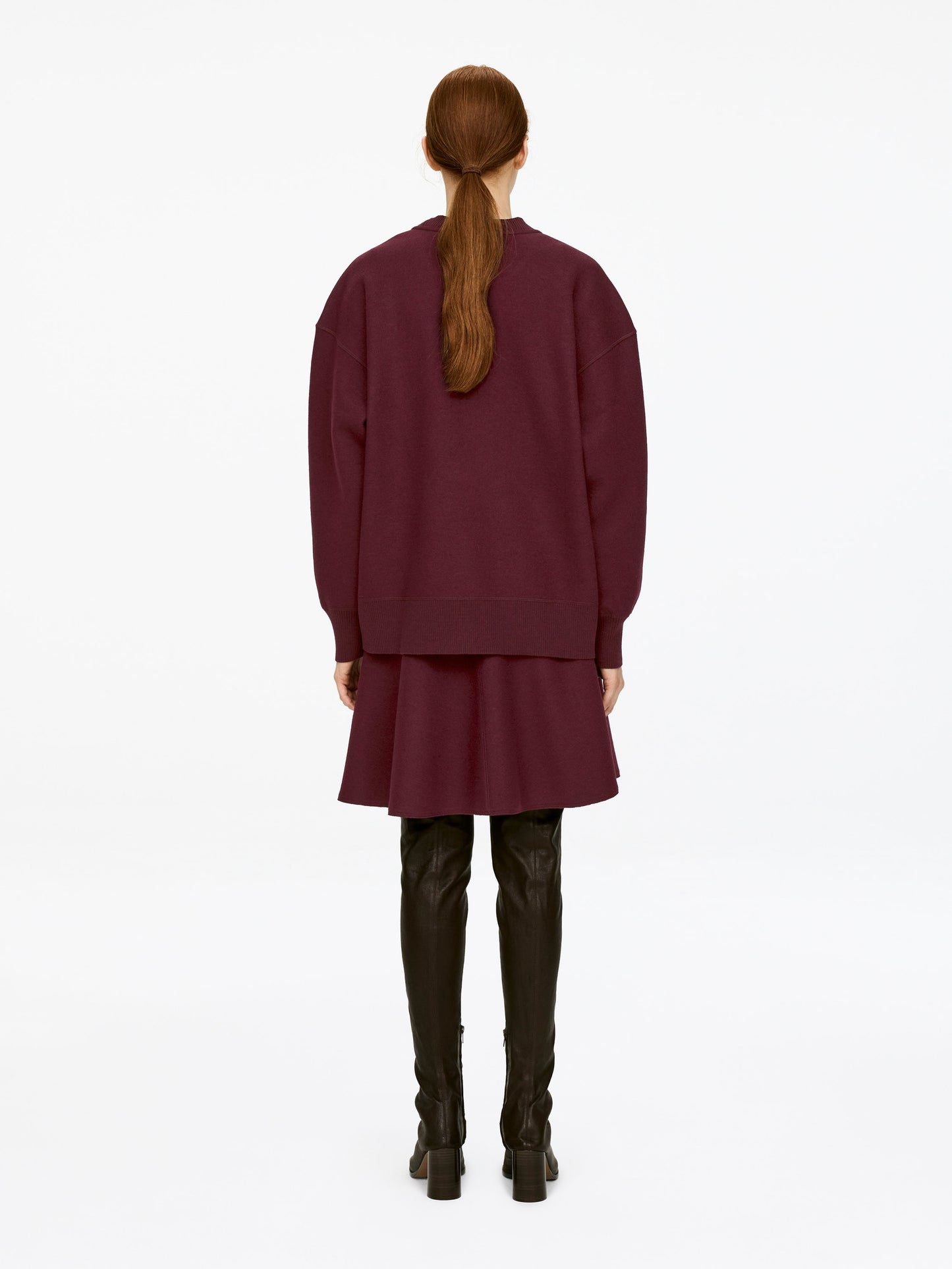 Doublé Wool-Blend Skirt