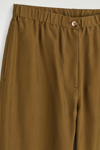 Relaxed Silk Trousers