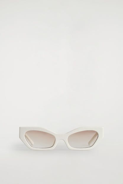 Leather Cat-Eye Sunglasses
