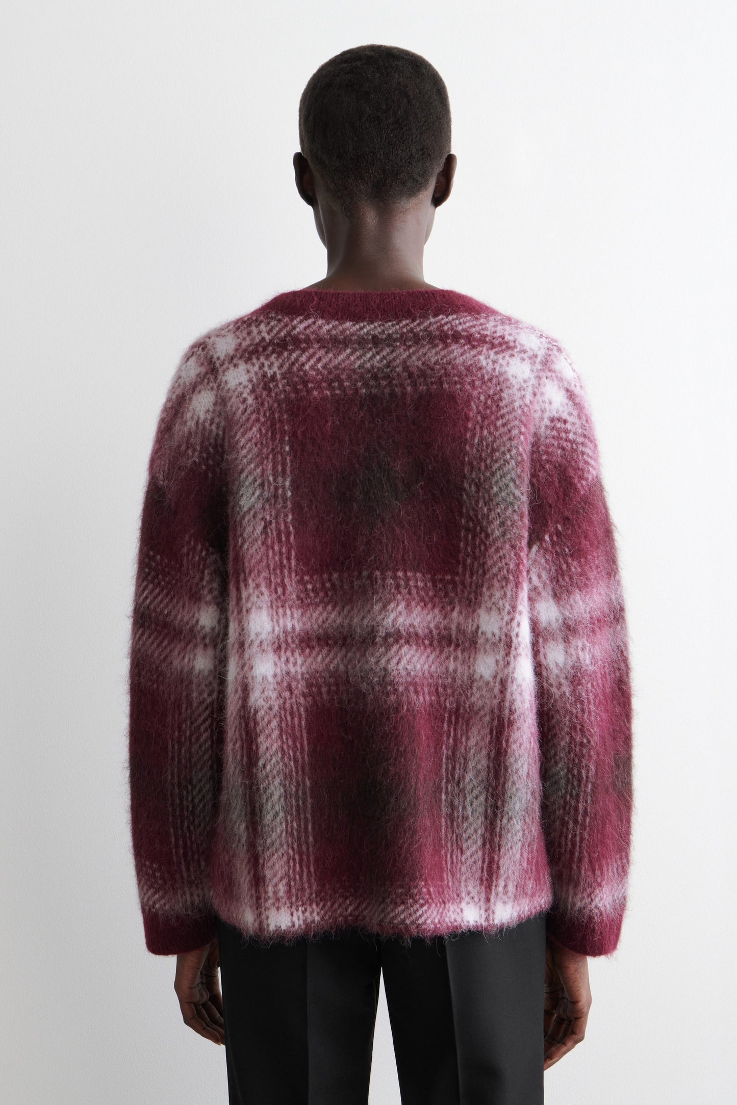 Checked Alpaca-Blend Jumper