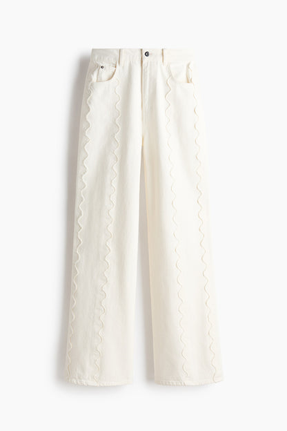 Flared Regular Waist Jeans