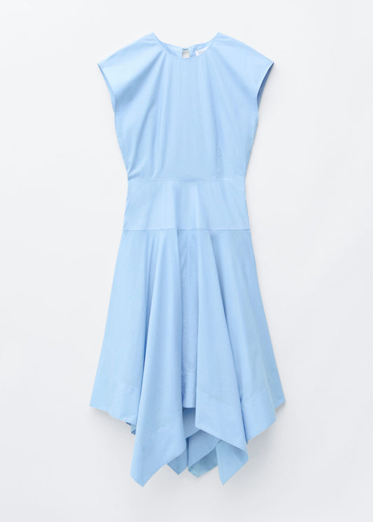 Cotton Poplin Midi Dress