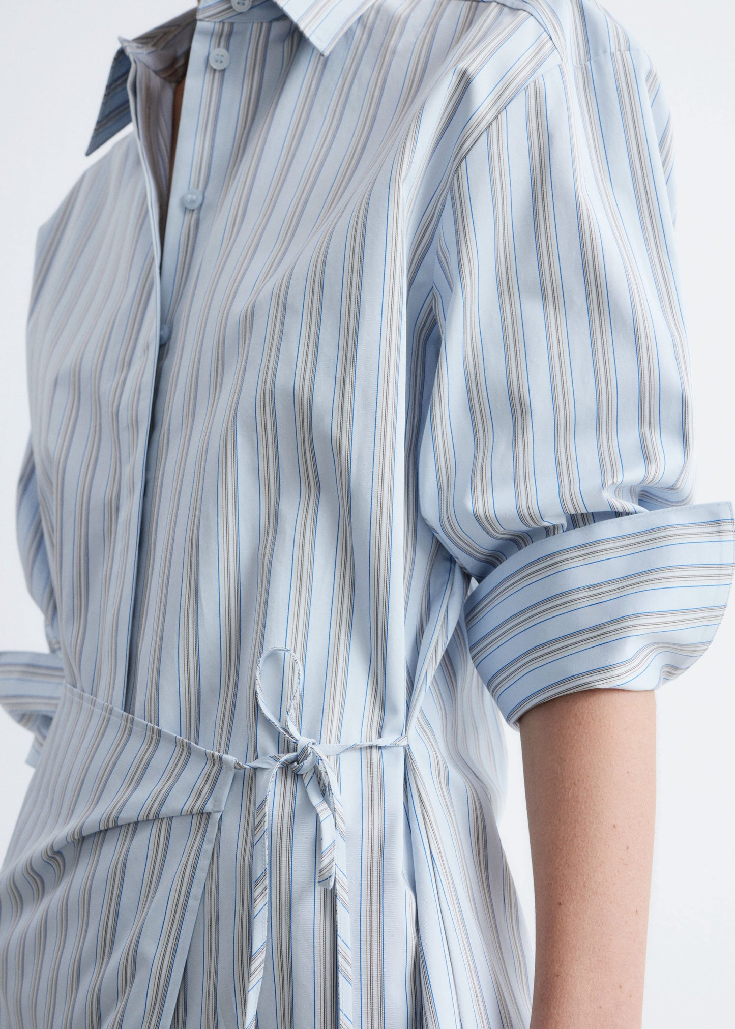 Wrap Shirt Mini Dress