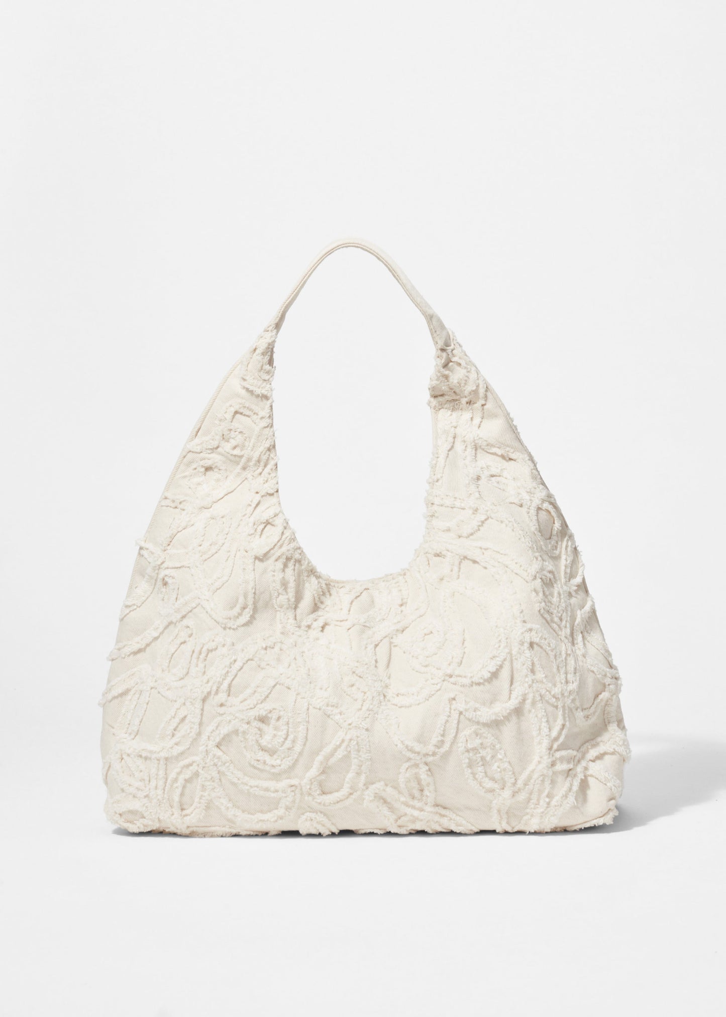 Small Appliquéd Denim Tote Bag