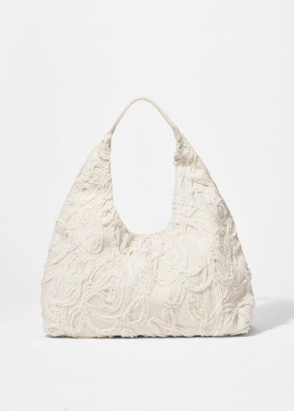 Small Appliquéd Denim Tote Bag