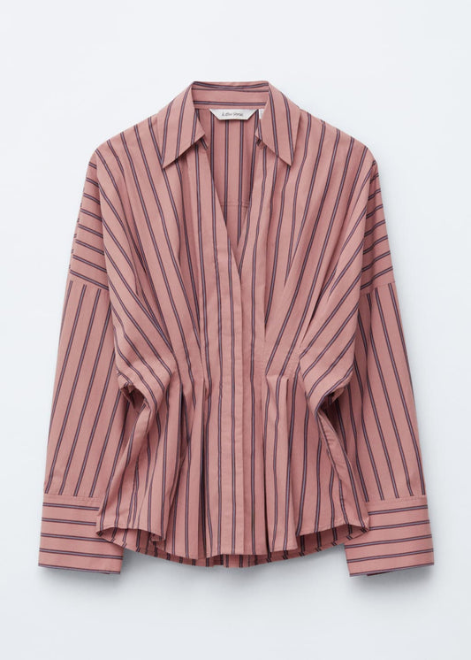 Fitted-Waist Cotton Shirt