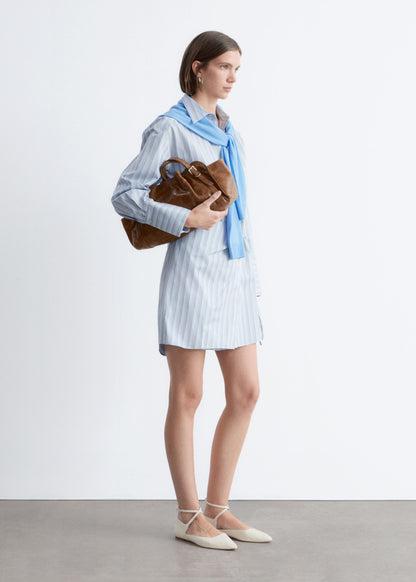 Wrap Shirt Mini Dress