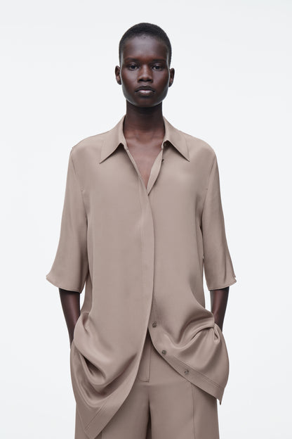 Longline Silk Shirt