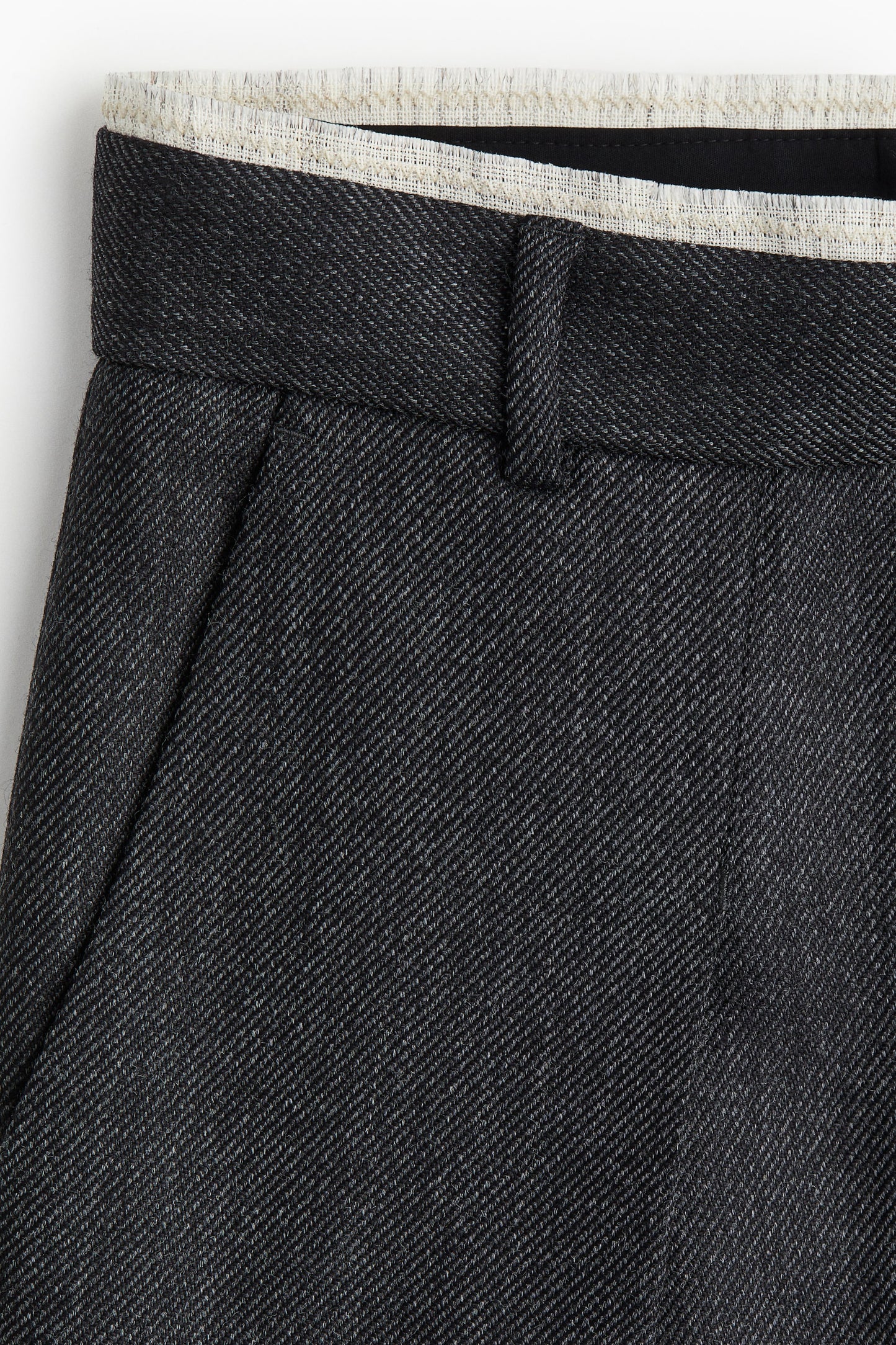 Tailored wool trousers
