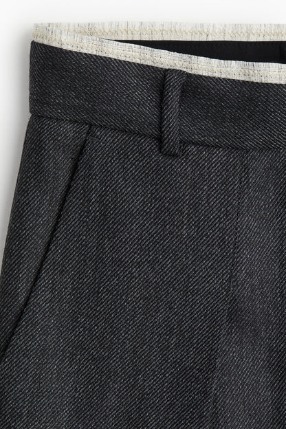 Tailored wool trousers