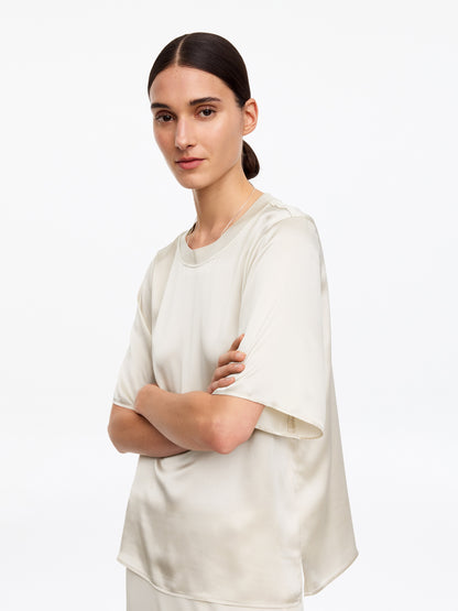 Silk Satin T-Shirt