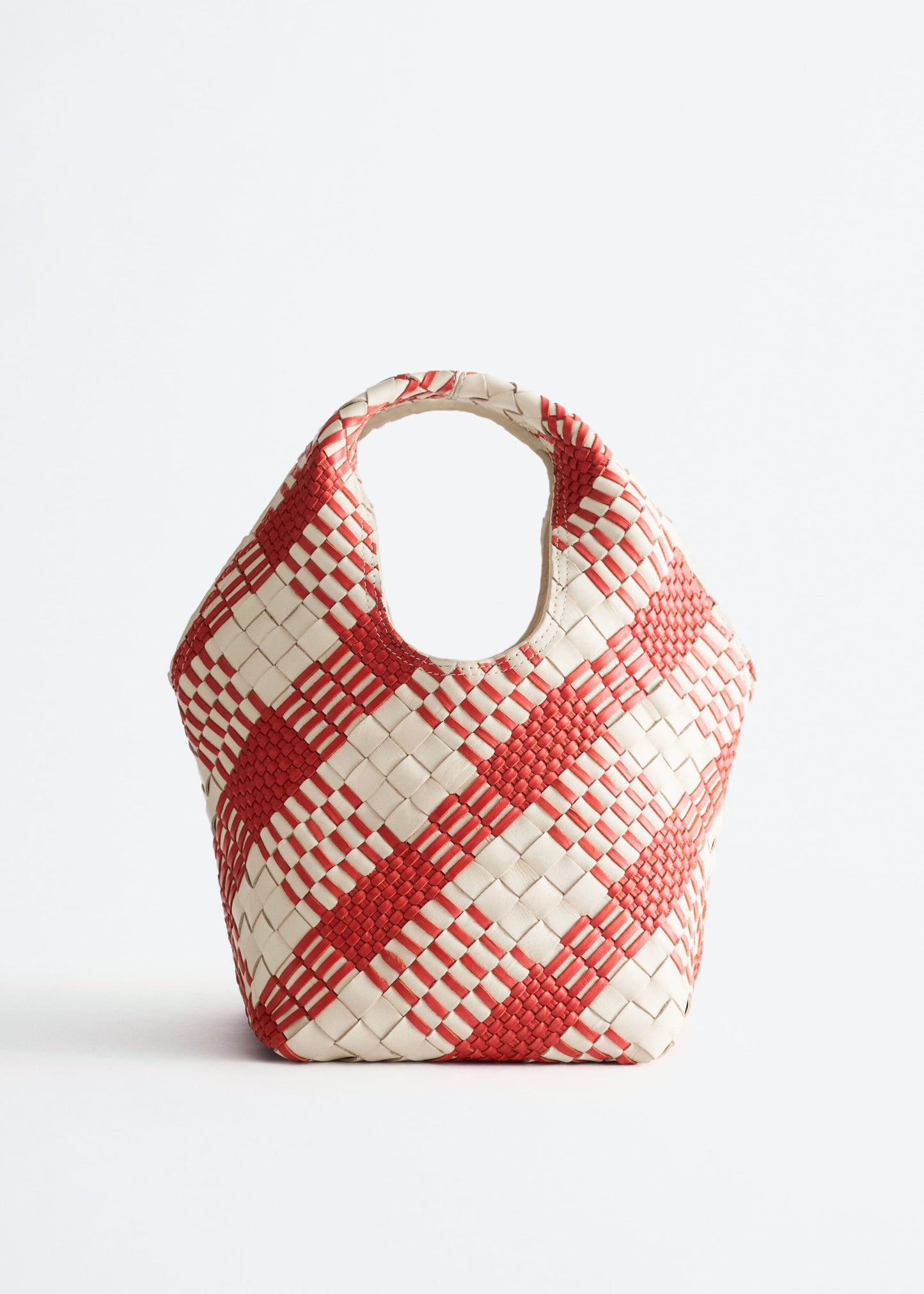 Braided Leather Tote Bag