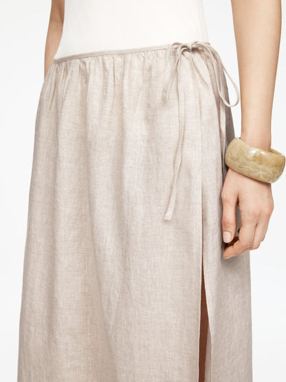 Linen Wrap Skirt