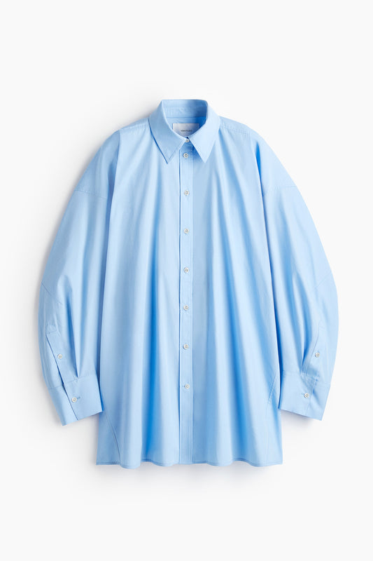 Oversized poplin shirt