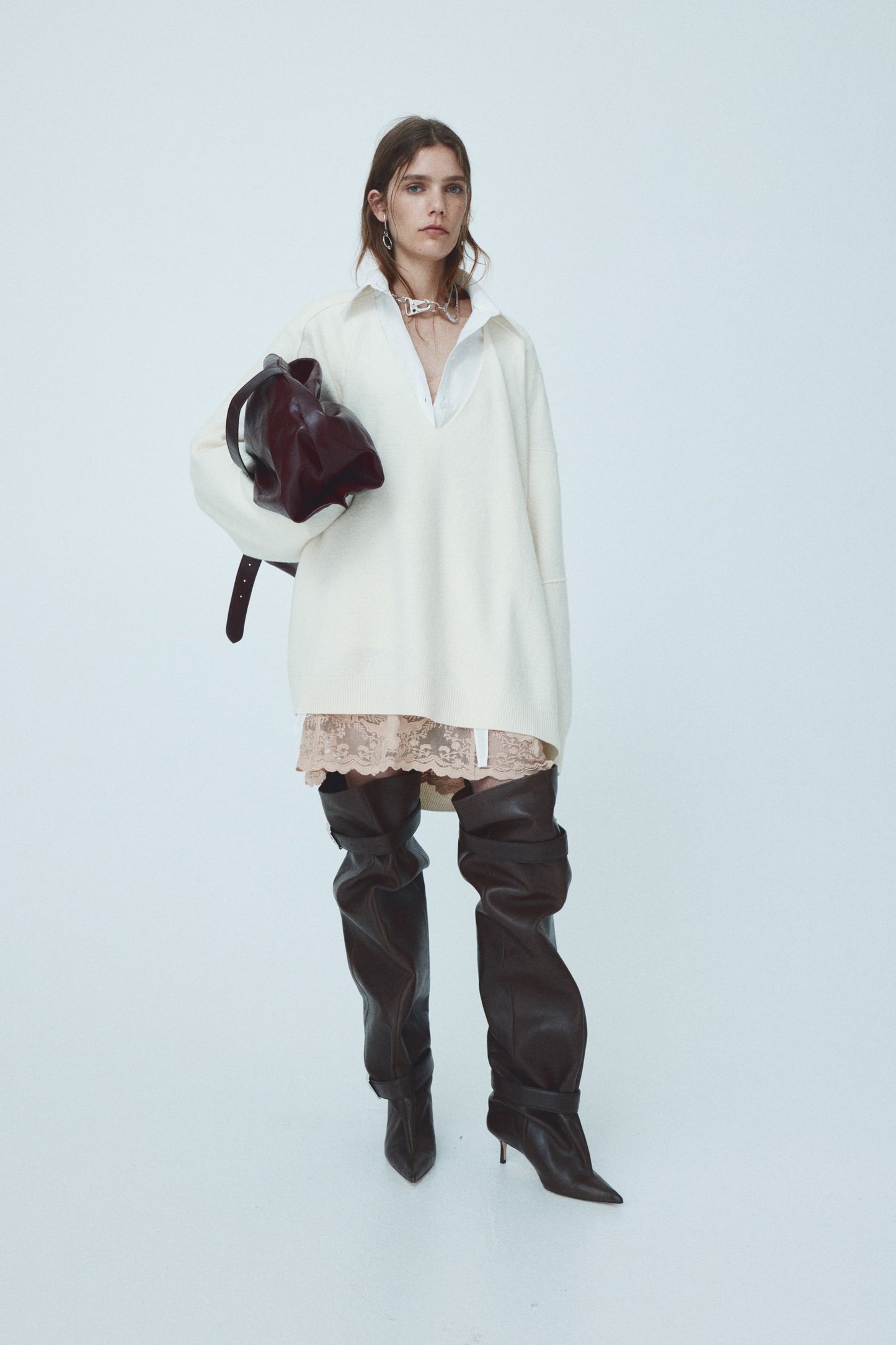 Oversized wool jumper