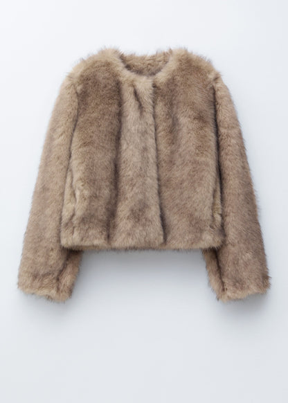 Short Faux Fur Jacket