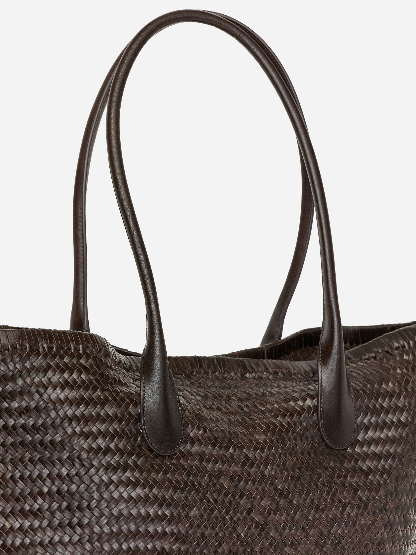 Woven Leather Tote