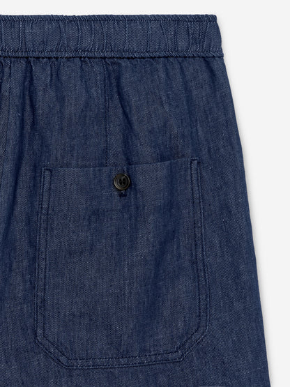 Cotton-Linen Shorts