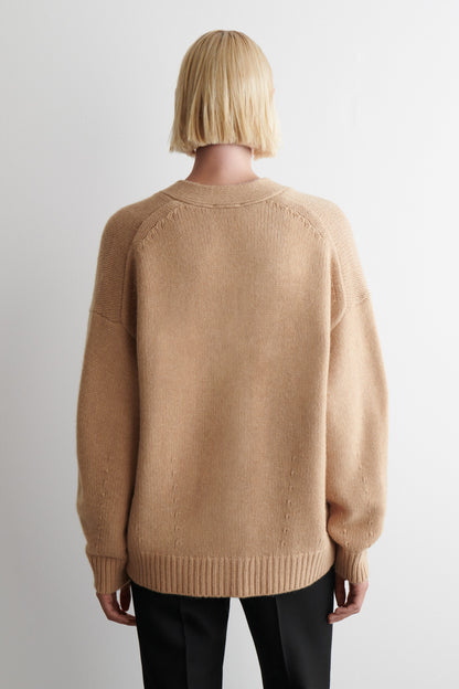 Oversized Cashmere-Blend Cardigan
