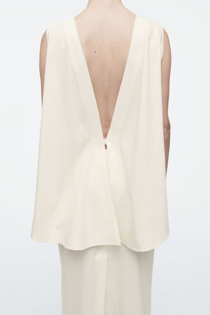 Deconstructed open-back top