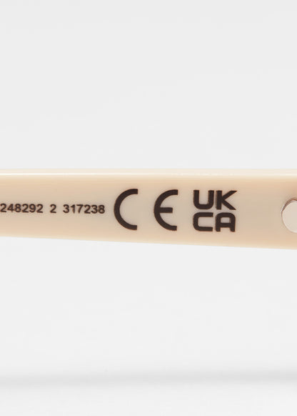 Slim Oval-Frame Sunglasses