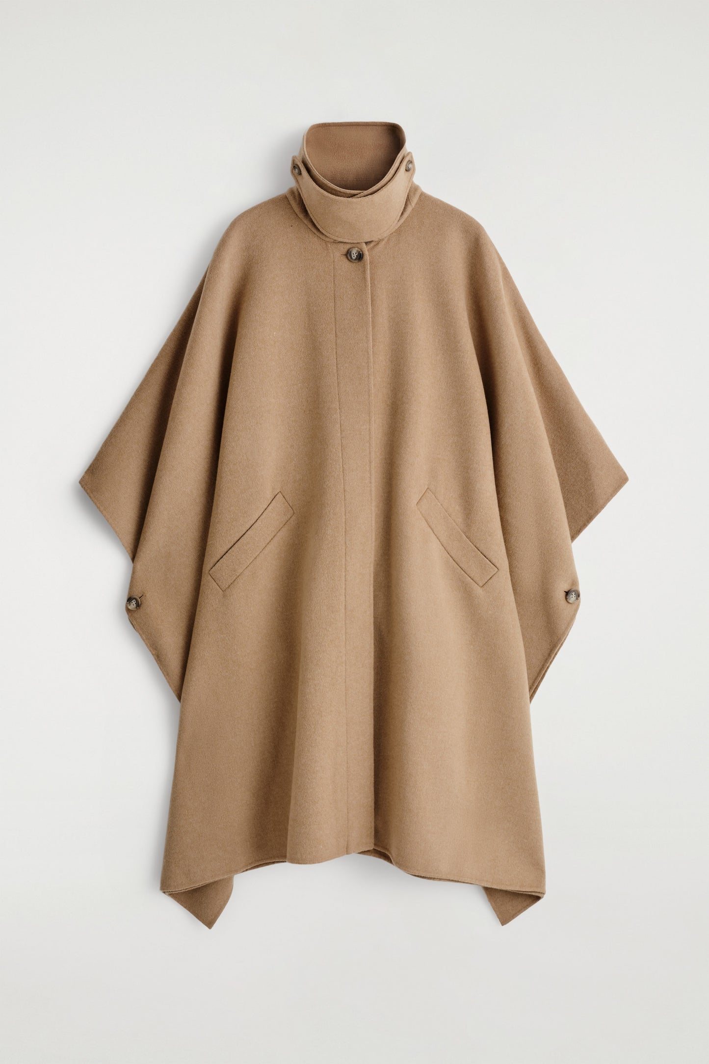 Longline Double-Faced Wool Cape