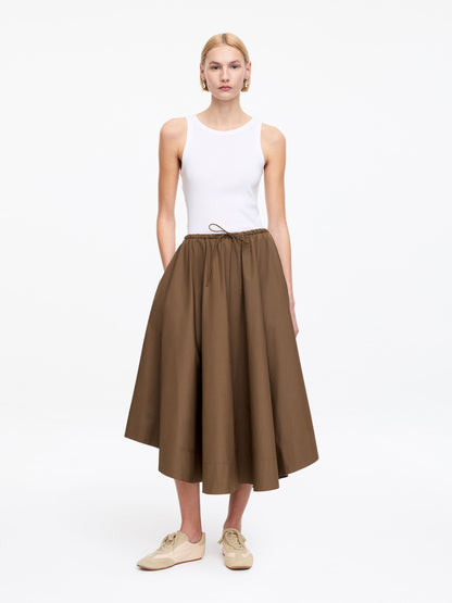 Wide Cotton Skirt