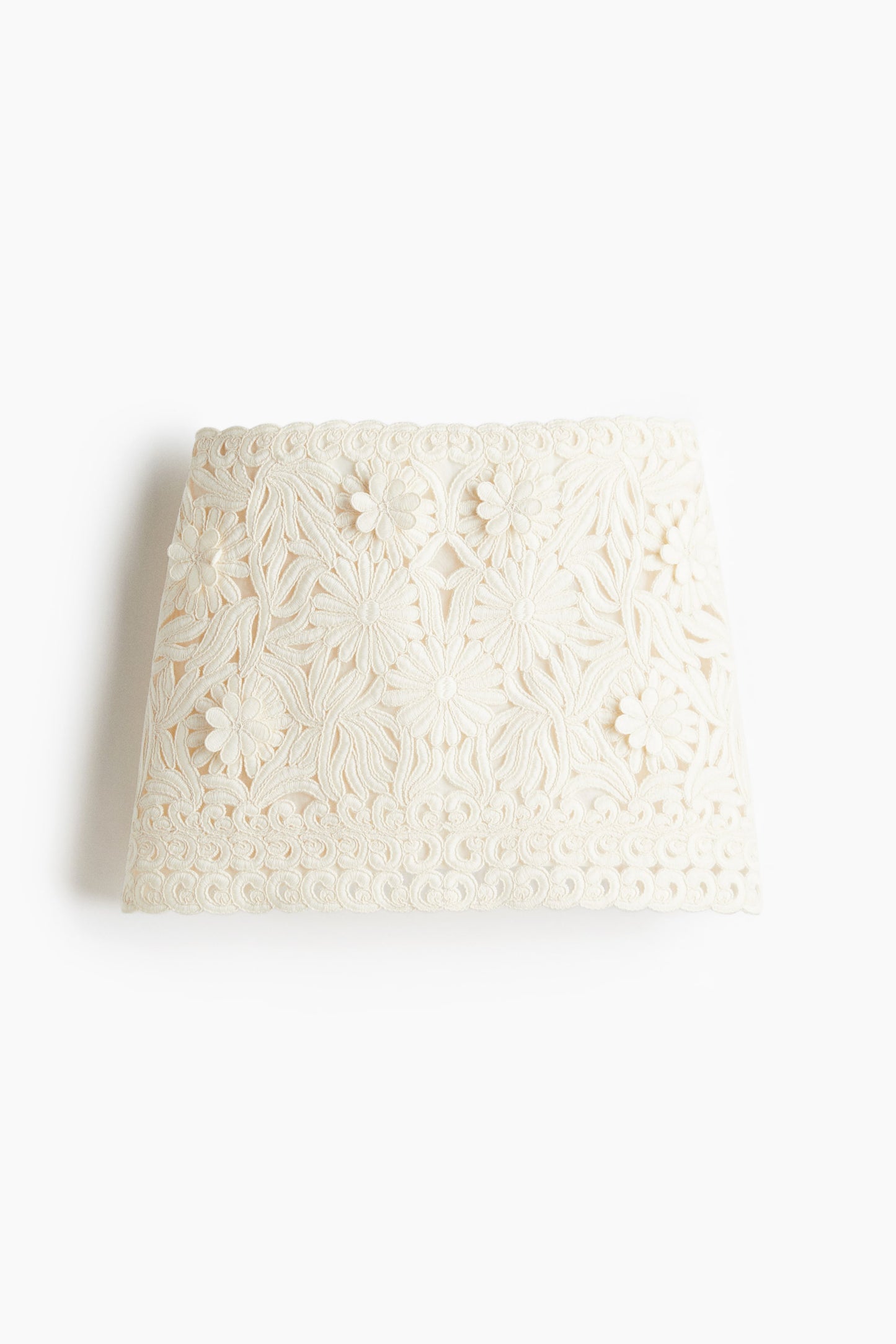 Appliquéd mini skirt