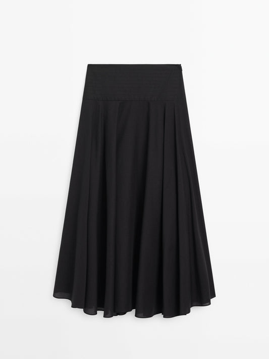 Cotton voile skirt