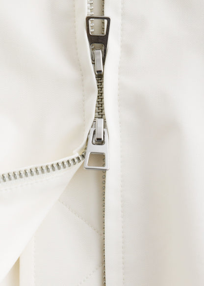 Zip-Up Twill Jacket