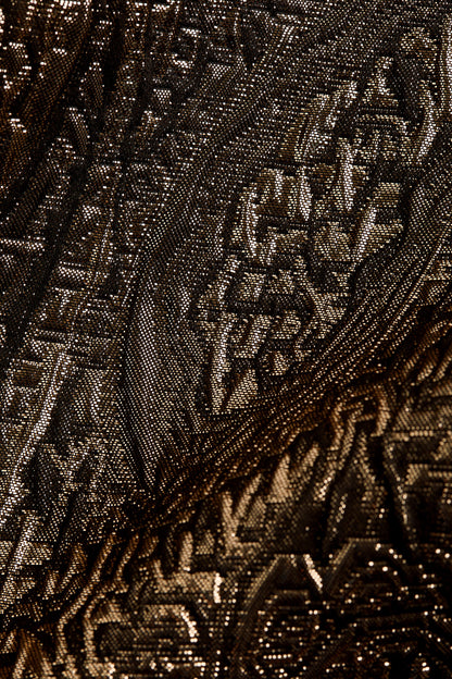 Jacquard-weave skort