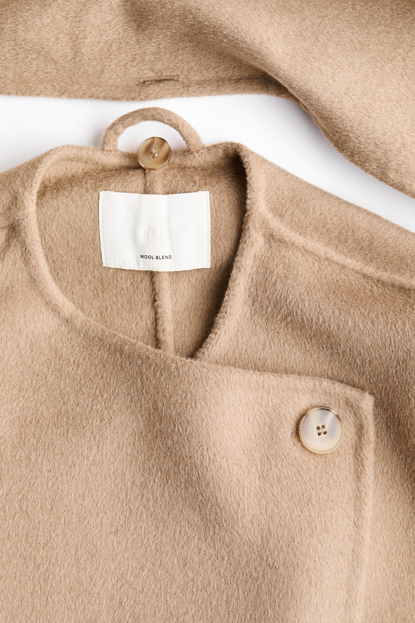 Handmade wool-blend coat