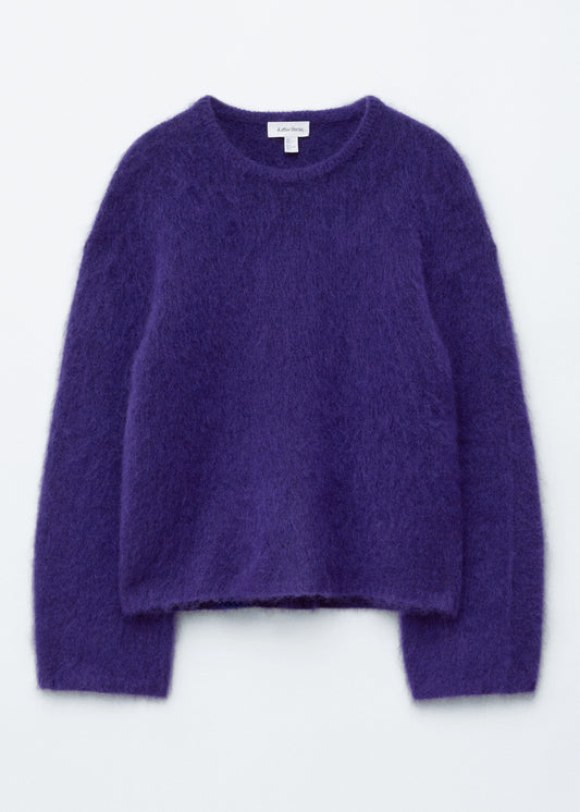 Brushed Mohair-Blend Sweater