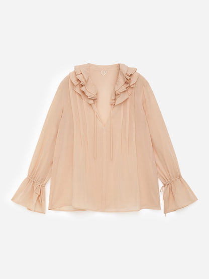 Frill-Collar Blouse