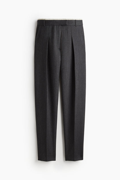 Tailored wool trousers