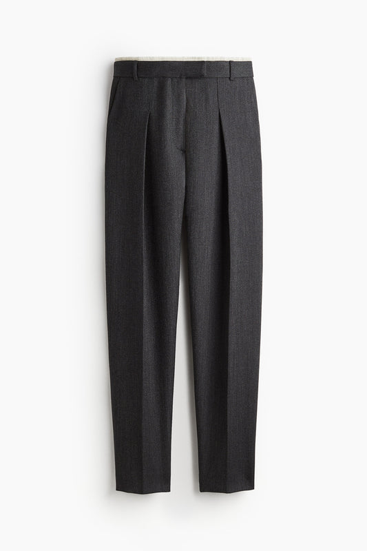 Tailored wool trousers